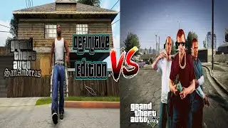 GTA San Andreas Definitive Edition Vs GTA V