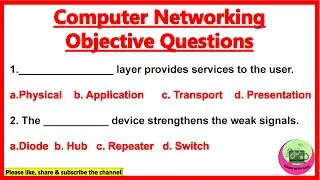 Computer Networking Mcqs| Networking Most Important Mcqs| Computer Networking| S2CS