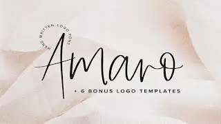 Amaro | Script + 6 Free Logos Font Free Download