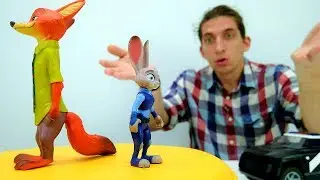 Ник и  Джуди Поссорились?  Видео игрушки из мультика Зверополис.