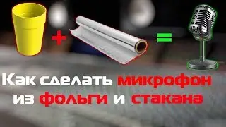 Как сделать микрофон из СТАКАНА и ФОЛЬГИ // Архив 2017