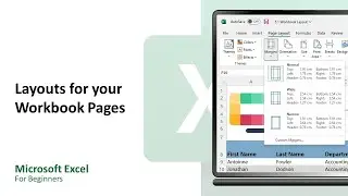 Excel for Beginners 5 - Setup Layouts for your Workbook Pages