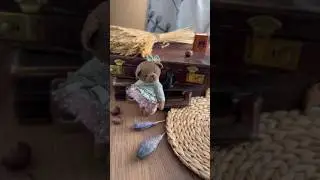 Teddy bear 🧸 давно не шила мишек в одежде❤️ #teddybear