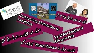 Shahid Ahmed Khan / Pride of Chemistry Dept.1973/University of Karachi / Founder of Nexus Pharma USA