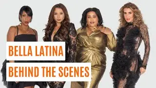 On set BEHIND THE SCENES - Bella Latina Magazine
