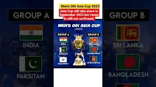 Men's ODI Asia Cup 2023 The rivals 🇵🇰 & 🇮🇳 are in the same group  with Qualifier 1 