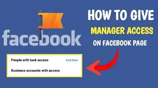 How to add Manager On Facebook Page | Give Manager Access on Fb Page