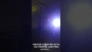 VISITOR COUNTER WITH AUTOMATIC LIGHTING