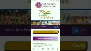 ncweb admission process 2022-23||
