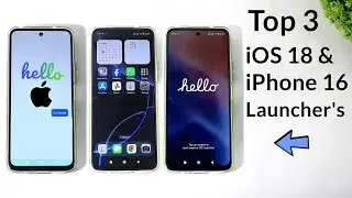 Best iOS 18 & iPhone 16 Launcher's For Android | Convert Android To iOS 18 |  Like Real iPhone 16