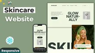 Build SkinCare Website Using React And Tailwind Css | Landing Page React | Becodewala