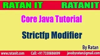 Core Java Tutorial || Modifiers in java || Strictfp Modifier || By Ratan sir