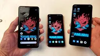 Живые обои с OnePlus 8T Cyberpunk 2077 на OnePlus 7 / Xiaomi Mi 10 Lite / Pixel XL