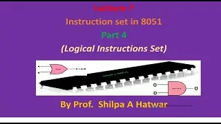 Logical instruction set in microcontroller 8051 by prof. shilpa hatwar