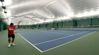 [4K UHD Court-Level] Jackie's Tennis Training - 
