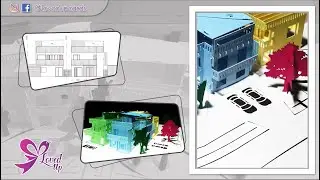 Real Estate In 3D Model Paper | Pop Up Cards Australia