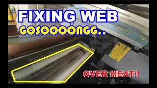PROSES GANTI FIXING WEB MESIN FOTOCOPY CANON IR 5000