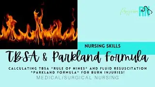 BURNS / TBSA (Rule of Nines) / Fluid Volume Resuscitation (Parkland Formula) / INCLUDES practice!