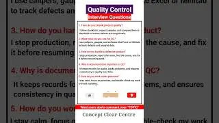 Quality Control Job Interview Questions and Answers to ace your Dream Job