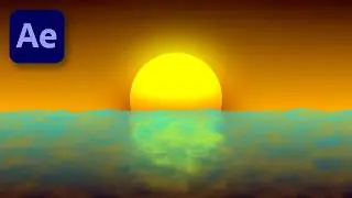 Sunset with Reflection After Effects Tutorial