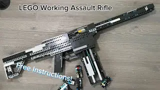LEGO Working Semi-Auto Shell-Ejecting AR (Free Instructions)