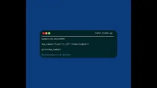 Python Floats - Limit float to two decimal places