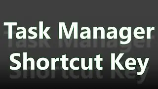 Task manager shortcut key | task manager shortcut key windows 10 | Computer Update Gyan