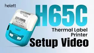 Helett H65C 2-Inch Portable Bluetooth Thermal Label Printer for Android & iOS