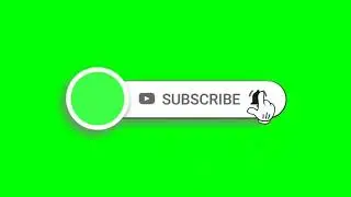 New Subscribe Button And Bell Icon Green Screen | Green Screen Subscribe Button | RMTubeClickYoutube