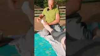 Chiropractic adjustments and stretching for Anna 