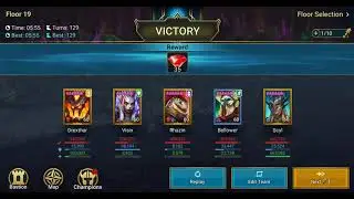 Raid Shadow Legends Hard Doom Tower Floor 019 Dark Fae Rotation
