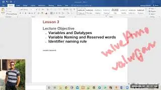 Variable, Namespaces & Data Type in  C