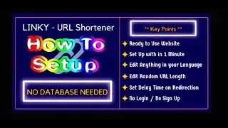 How Setup install linky V1.0 Url Shortener Script Without Database PHP Script 