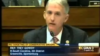 Rep. Trey Gowdy Questions Fmr. IRS Commissioner Shulman