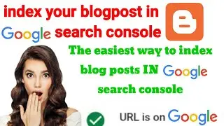 How to index blog post in Google Search console