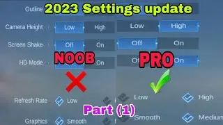 Mobilelegends settings ချိန်နည်း 😗