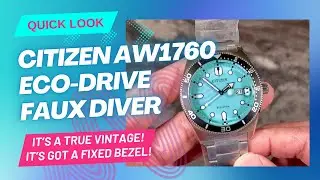Citizen AW1760 Eco-Drive - the fixed bezel surprised me!
