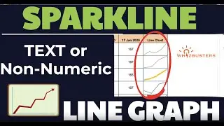 Treat NON-NUMERIC data or TEXT in LINE graph with SPARKLINE attribute nan in Google Sheets