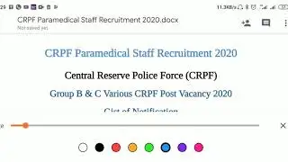 CRPF Paramedical recruitment 2020
