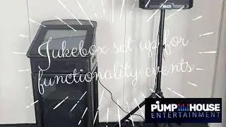 Jukebox set up for functionality events