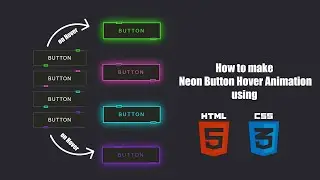 Create a Neon Button Hover Animation  in HTML & CSS | Tutorial for Beginners