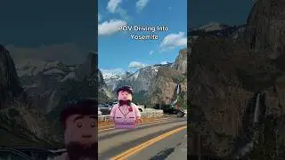 Driving into Yosemite Be Like… #tunnelview #yosemite #shorts