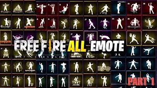 ALL EMOTES IN FREE FIRE | FREE FIRE ALL EMOTES | ALL EMOTES IN FREE FIRE | ALL LEGENDARY EMOTE FF