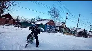 Электроэндуро зимой.
