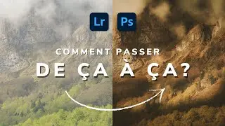 Voilà comment je transforme mes PHOTOS en PEINTURES avec LIGHTROOM et PHOTOSHOP (photo de montagne)