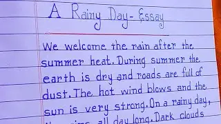 A Rainy Day Essay in English// Essay on Rainy Day in English