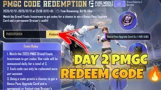 DAY 2 PMGC REDEEM CODE 🔥 REDEEM CODE FOR PMGC CODE REDEMPTION EVENT