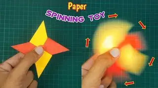 How to make a Spinner | Ninja Star Spinning TOY Making | DIY Paper Ninja Star