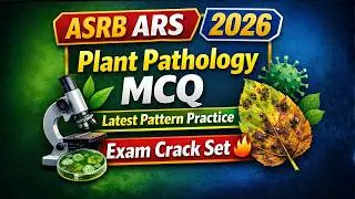 ASRB ARS Plant Pathology Preliminary Exam 2026 Practice Set PDF English eBook wi final