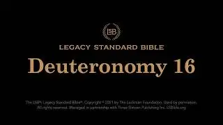 Deuteronomy 16 - Legacy Standard Bible (LSB) - Audio